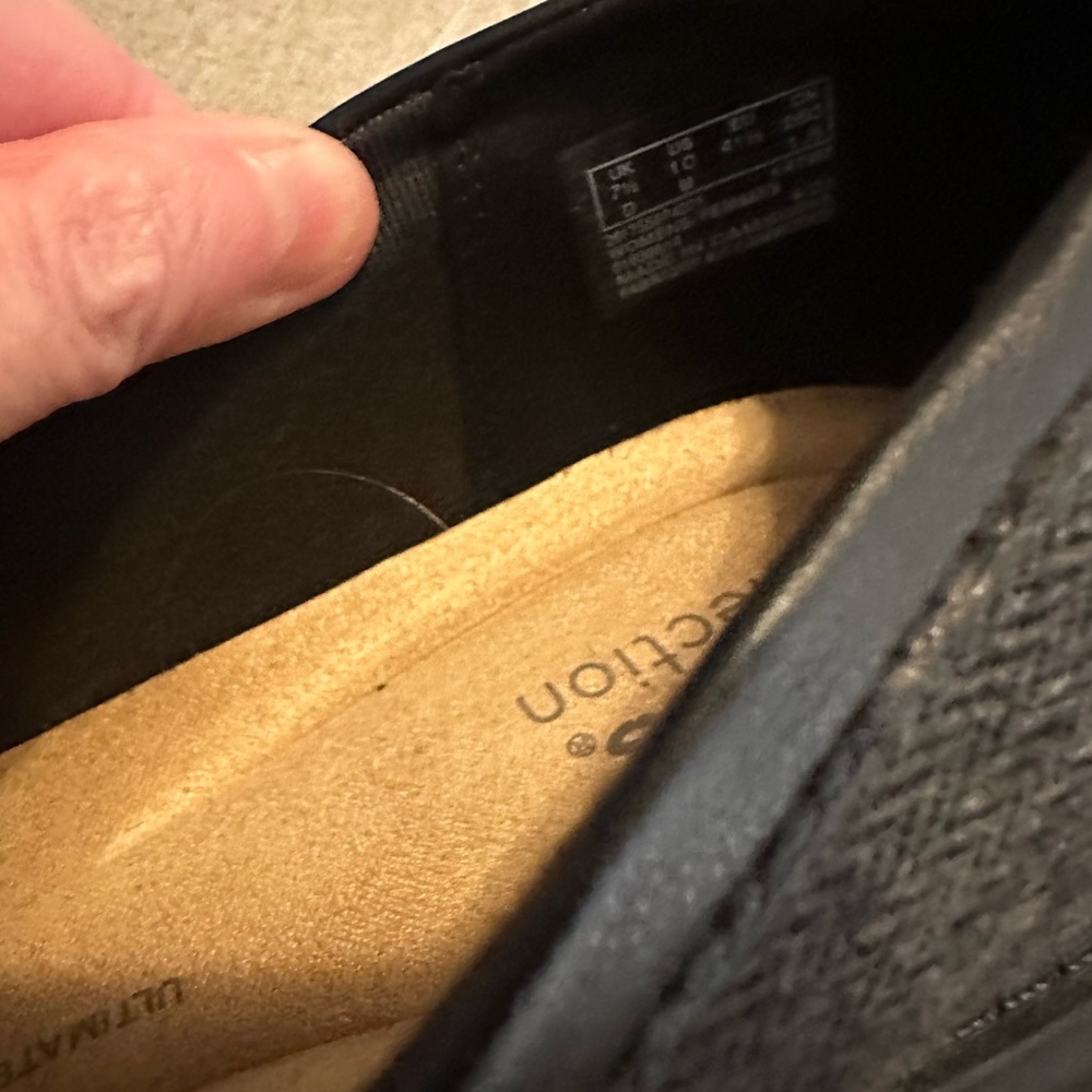 Clarks Tweed and Leather Loafers Size 10M - Picture 4 of 6